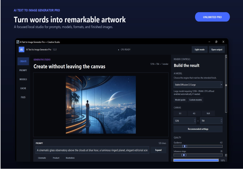 AI Text To Image Generator Pro Free Download For PC