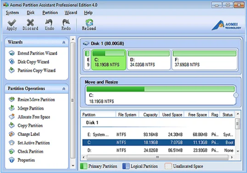 AOMEI Partition Assistant Free Download