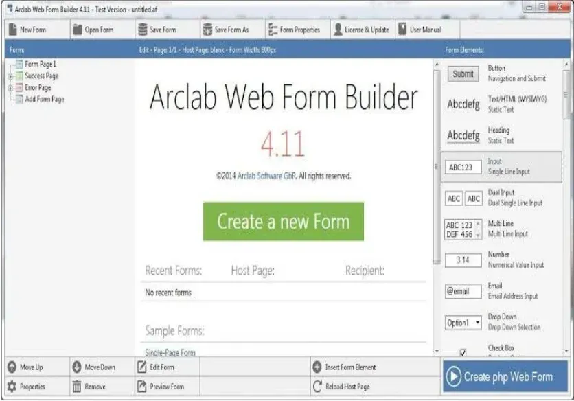 Arclab Web Form Builder Free Download