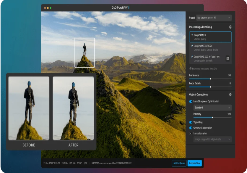 DxO PureRAW Free Download