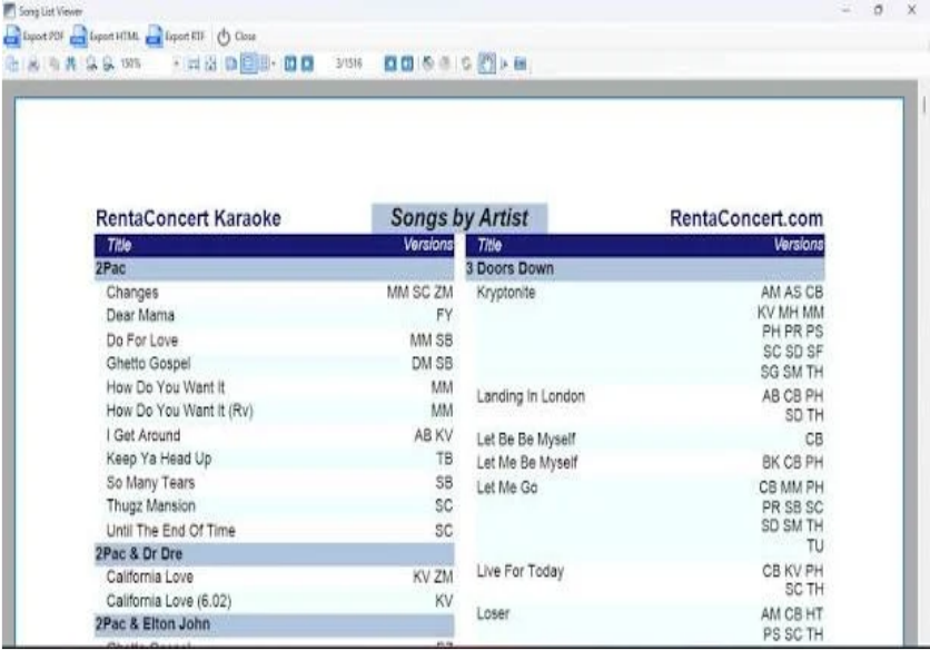 Karaosoft Song List Generator Free Download For PC