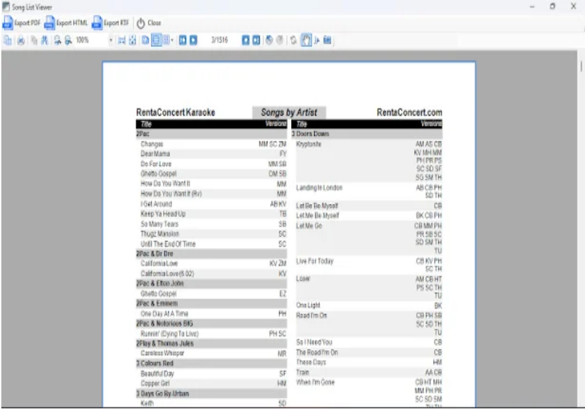 Karaosoft Song List Generator Free Download