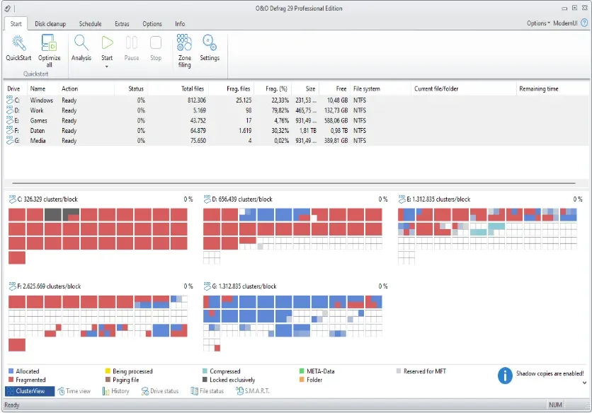O&O Defrag Professional Free Download