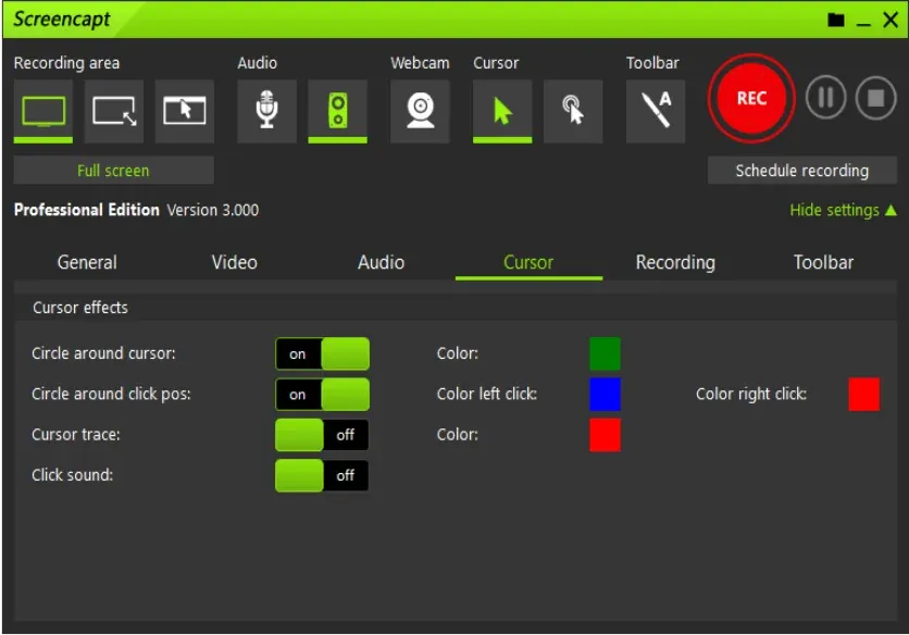 Screencapt Professional Free Download 