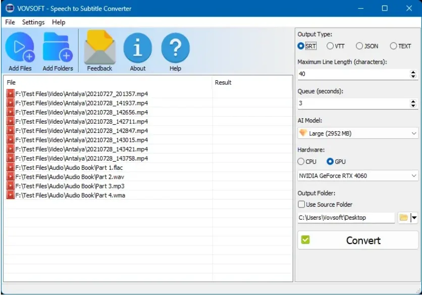 VovSoft Speech to Text Converter Free Download For PC