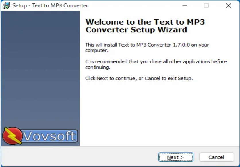 VovSoft Text to MP3 Converter Free Download For PC