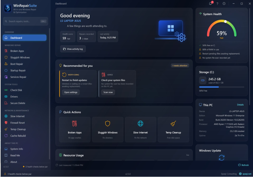 WinRepairSuite Free Download
