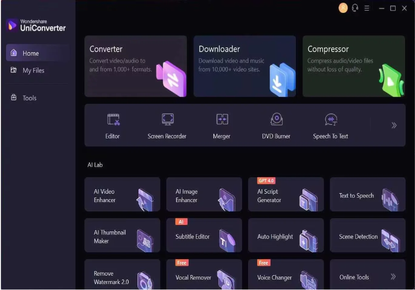 Wondershare UniConverter Free Download For PC