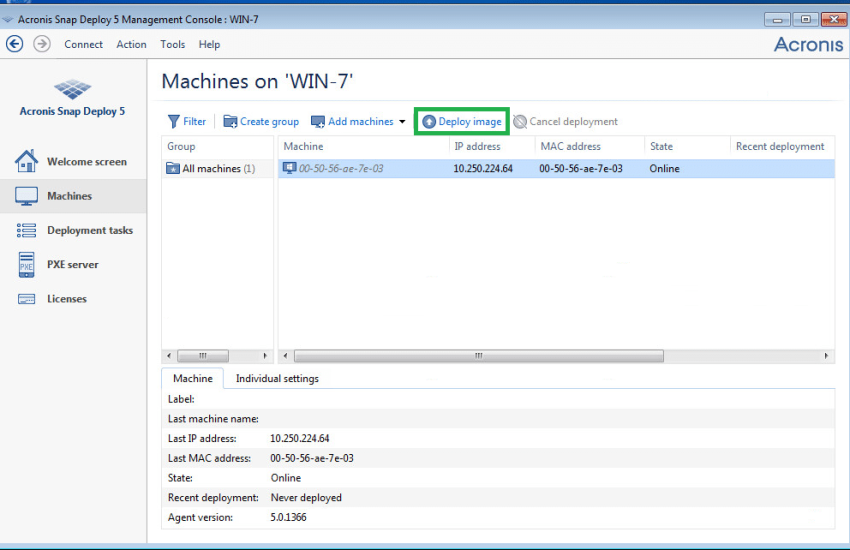 Acronis Snap Deploy 6.0.3900