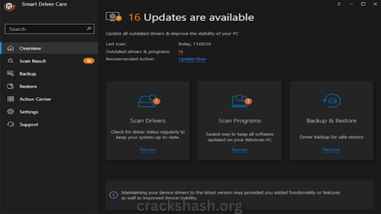 Smart Driver Care Pro 1.1.0.5280 Free Download PC Free Download - CracksHash Smart Driver Care Pro Full Version