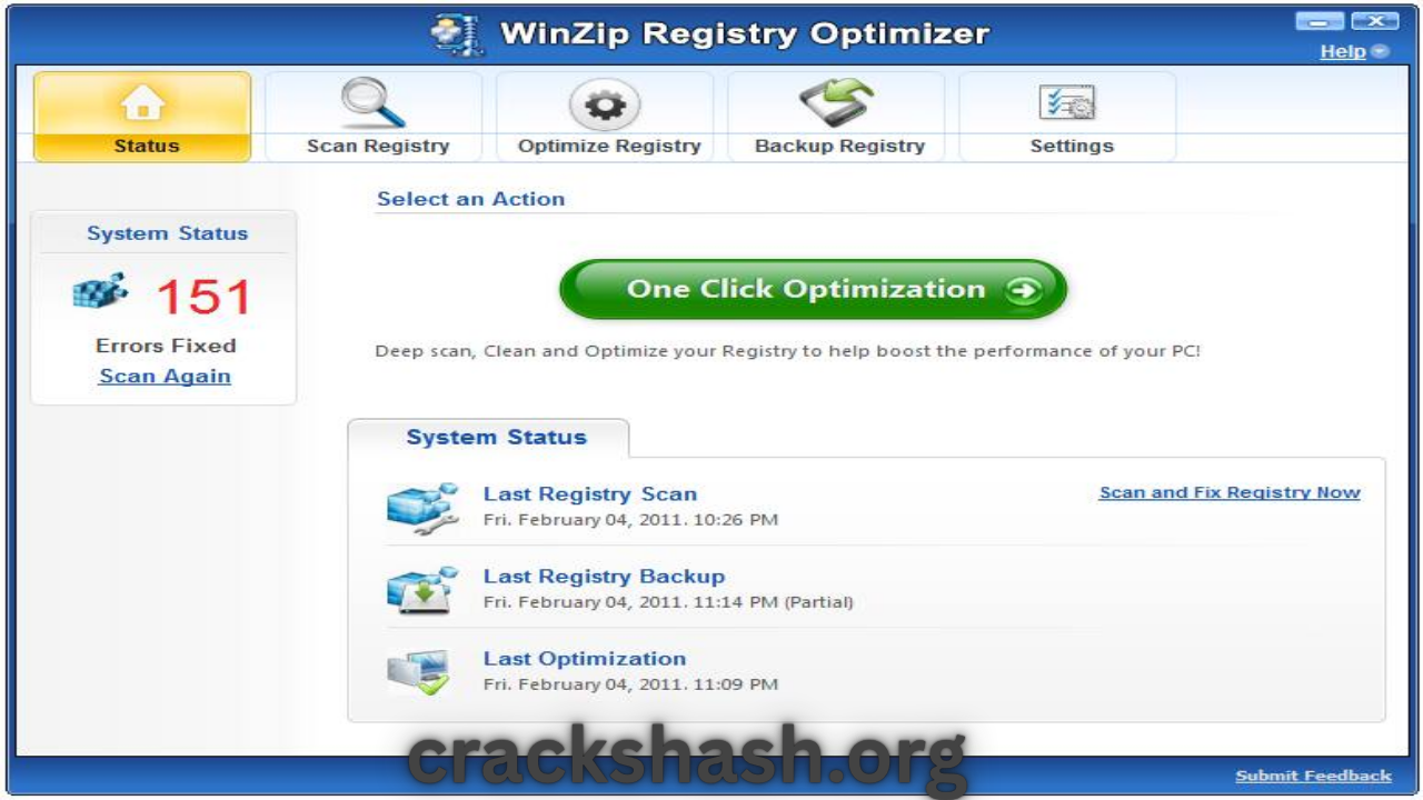 WinZip Registry Optimizer Full Version