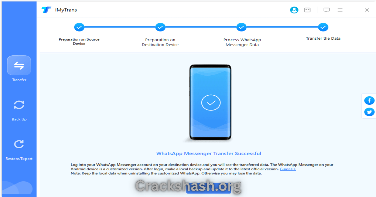 iMyFone iTransor for WhatsApp 4.1.0.8 Free Download Free Download - CracksHash iMyFone iTransor for WhatsApp