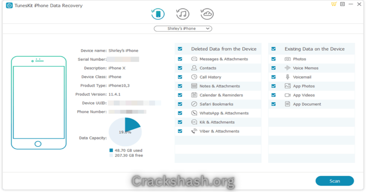 Tuneskit iPhone Data Recovery