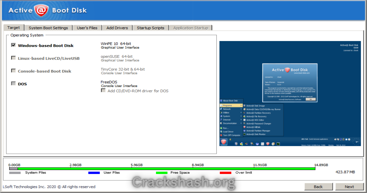 Active Boot Disk