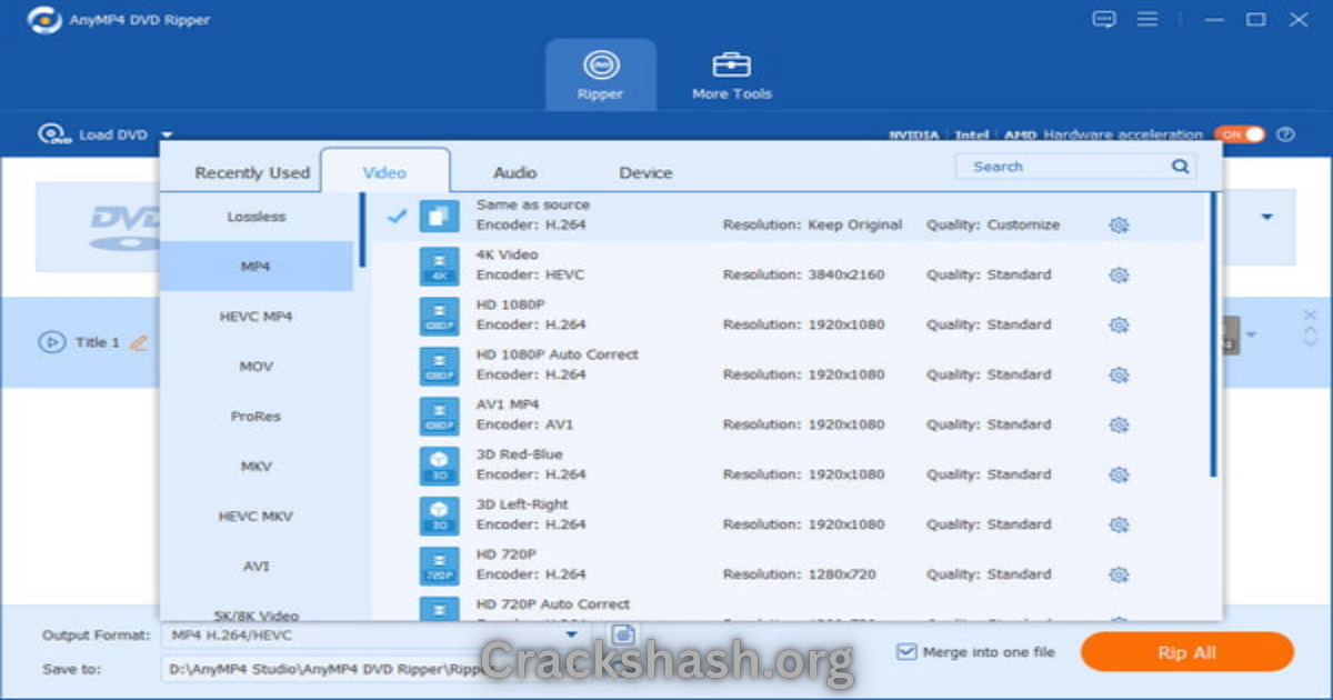 AnyMP4 DVD Ripper 8.1.38 Free Download Full Version India