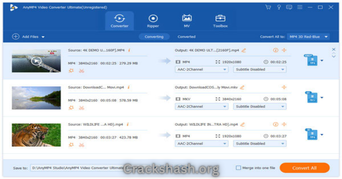 AnyMP4 Video Converter Ultimate