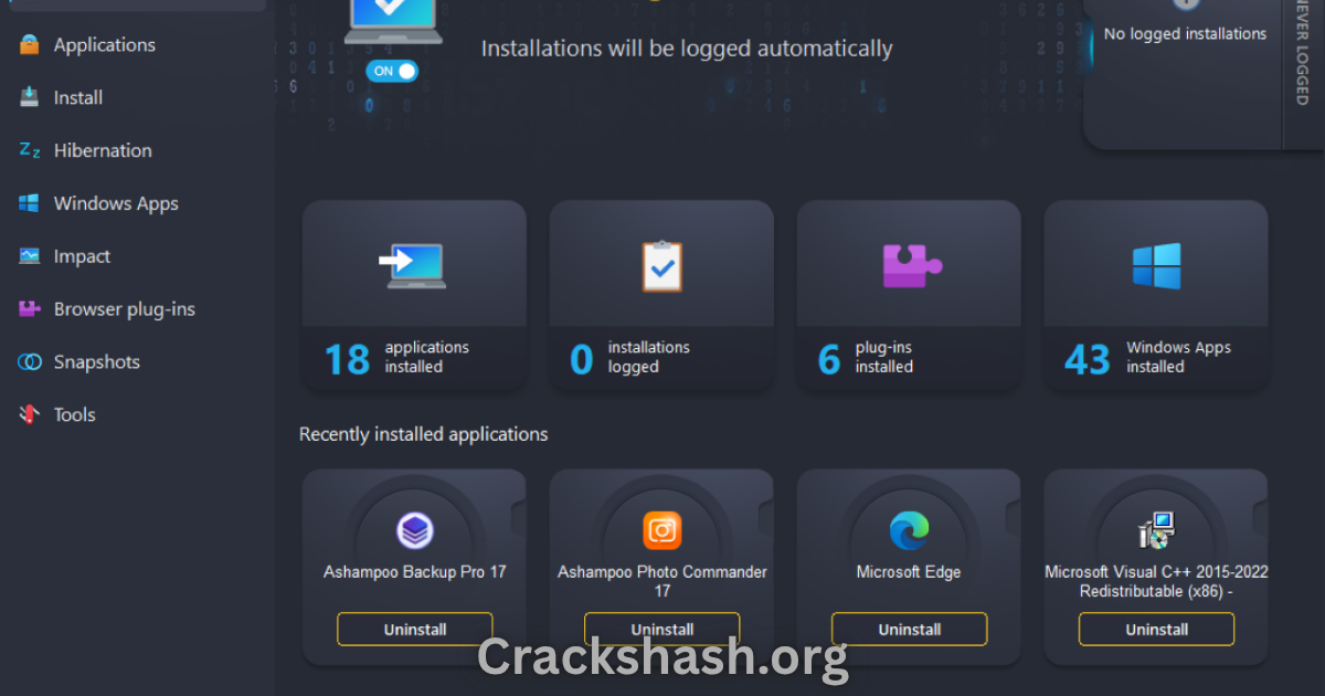 Ashampoo UnInstaller 16.00.00 Free Download PC Free Download - CracksHash Ashampoo UnInstaller