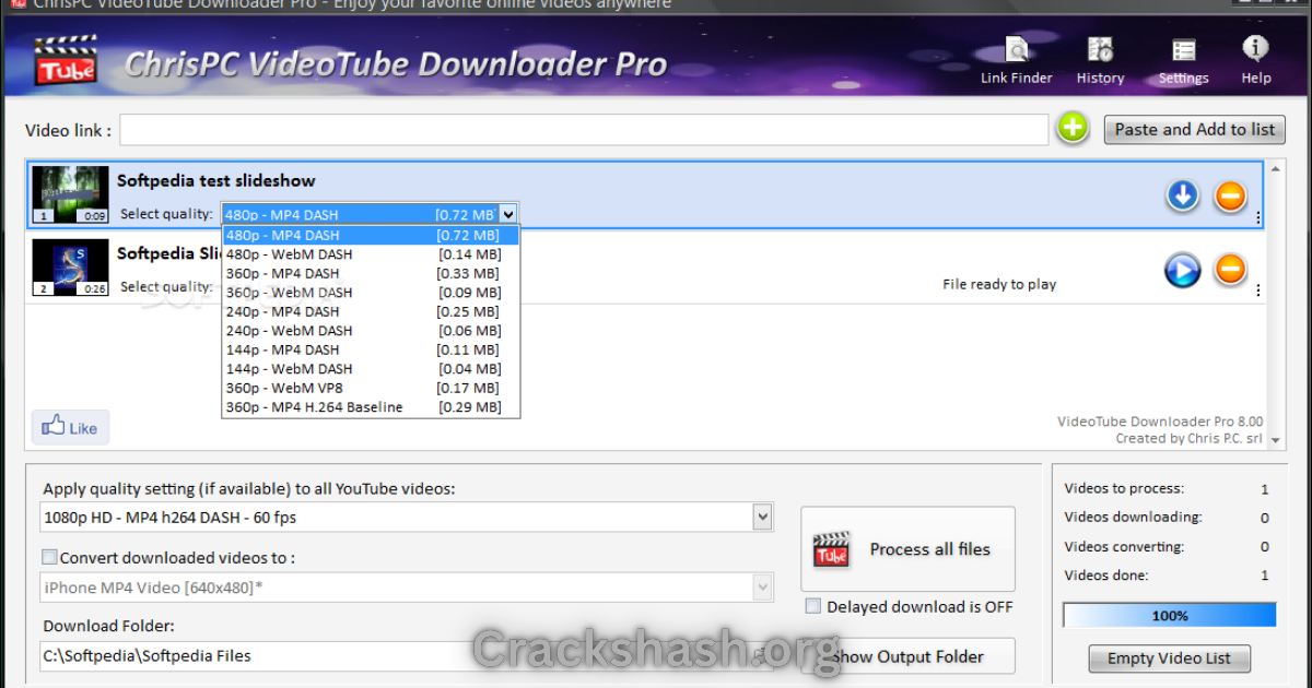 ChrisPC VideoTube Downloader Pro
