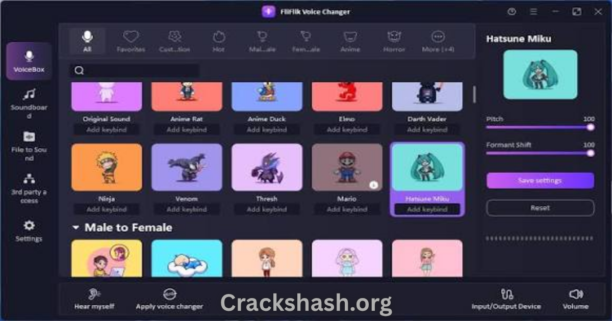 FliFlik Voice Changer 4.2.4 Free Download Free Download - CracksHash FliFlik Voice Changer