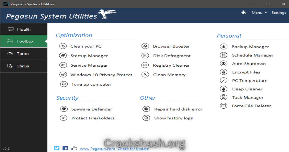 Pegasun System Utilities