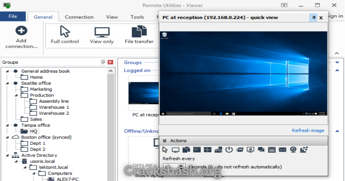 Remote Utilities Viewer 7.7.3.0 Free Download Free Download - CracksHash Remote Utilities Viewer