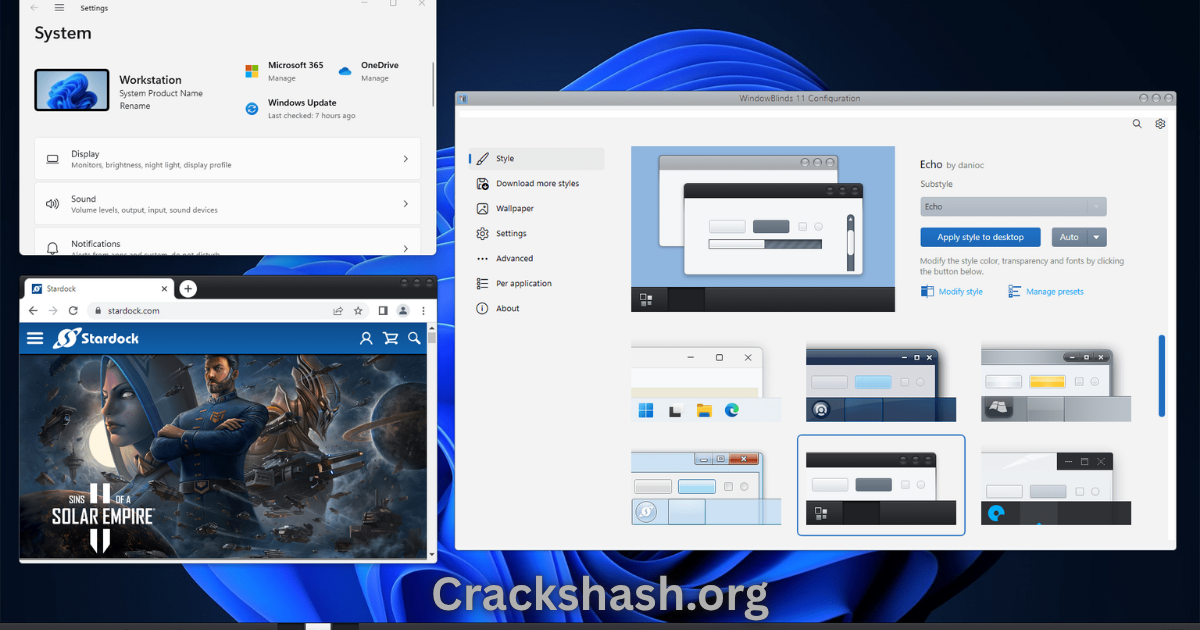 Stardock WindowBlinds 11.07 Free Download Free Download - CracksHash Stardock WindowBlinds
