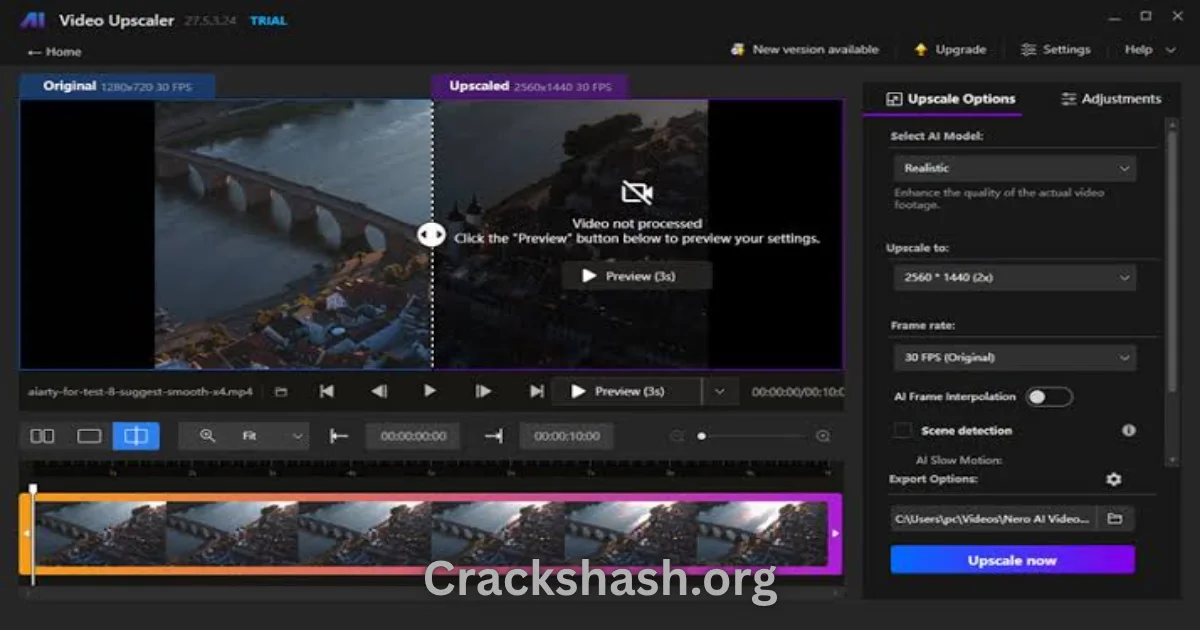 Nero AI Video Upscaler Pro