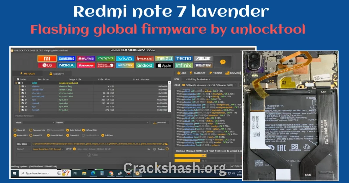 Redmi Note 7 (lavender) Bootloader Unlock File