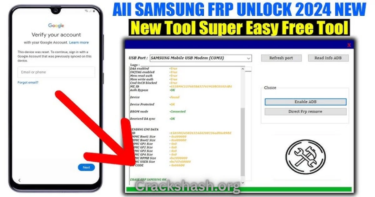 Samsung ADB FRP Reset Tool